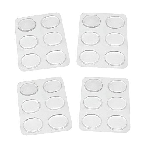 6 Sheets 36 Pcs Transparent Shoe Blister Pads Circle Silicone Gel Soft Spot Sticker Invisible Anti-Abrasion Self-Adhesive Inserts Insoles Foot Protect Care Tools
