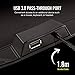 CORSAIR MM800C Polaris RGB Mouse Pad - Cloth Surface - 15 RGB LED Zones - USB Passthrough - High-Performance Mouse Pad Optimized for Gaming Sensors