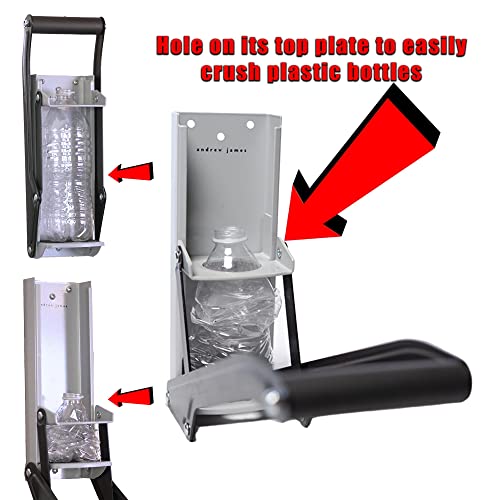 Heavy Duty Can Crusher Designed to Recycle and Crush 12/16 oz Cans and Plastic Bottles