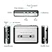 Cassette Player,Cassette Tape to MP3 Converter, Via USB Portable Cassette Tape Converter Captures MP3 Audio Music,with Headphones,Convert Walkman Tape Cassette Compatible with Mac PC Laptop (Silver)