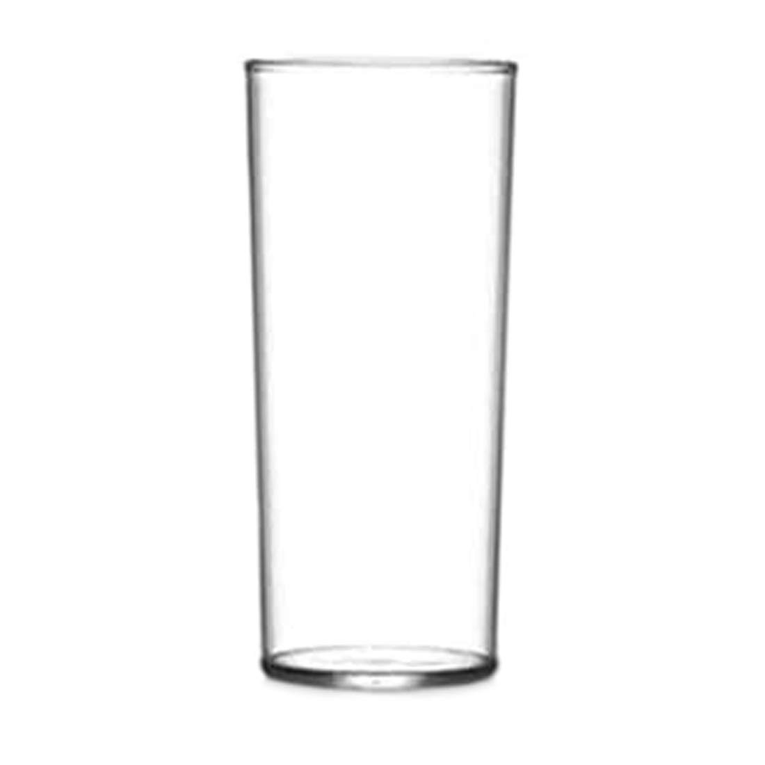 We Can Source It Ltd - Unbreakable Polycarbonate Straight Half Pint Hiball Glasses, Reusable Plastic Tumblers for Restaurants, Pubs, Hotels - Dishwasher Safe - 8 Pack