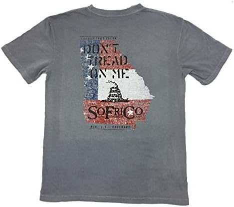 Southern Fried Cotton Don't Tread Georgia Short Sleeve T-Shirt-Chicken Wire-Large