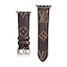 for Apple Watch Band 42mm 44mm Classic Elegant PU Leather iWatch Sport Series 4 Series 3 2 1 Strap Replacement for Women Men Metal Buckle 42/44MM (Brown Monogram)