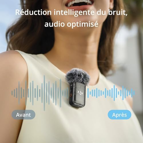 Mic 2 (2 TX + 1 RX + Boîtier de Recharge), Micro sans Fil Tout-en-Un