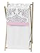 Sweet Jojo Designs Baby/Kids Clothes Laundry Hamper for Pink, Gray and White Elizabeth Bedding