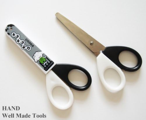 HAND ® N.4030A Kids Safe, 4.5" Blunt Tip Scissors With Protective Cover- Pack of 2