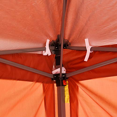 FDInspiration Red 10x20 FT Pop Party Wedding Tent Gazebo Canopy Temporary Shade Awning Shelter w/Removable Sidewalls with Ebook