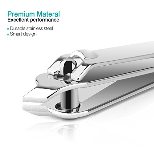 TANTAI Nail Clippers Set-Stainless Steel Personal Nail Kits,Professional Tools for Nail,Manicure Pedicure Set Fingernail Clippers with Portable Travel Case (12Pcs) - Thumbnail 5
