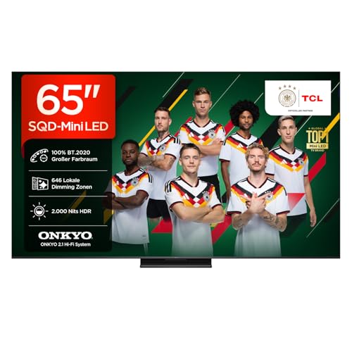 65Q7D PRO 65 Zoll 4K SQD-Mini LED TV, 100% BT.2020, 646 Local Dimming Zonen, 2.000 Nits HDR, Antireflexion, 144 Hz, Dolby Vision IQ & Dolby Atmos, Google TV