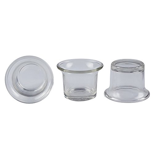 Clear Chunky Glass Lip Votive Candle Holders Tealight Votive Cups for