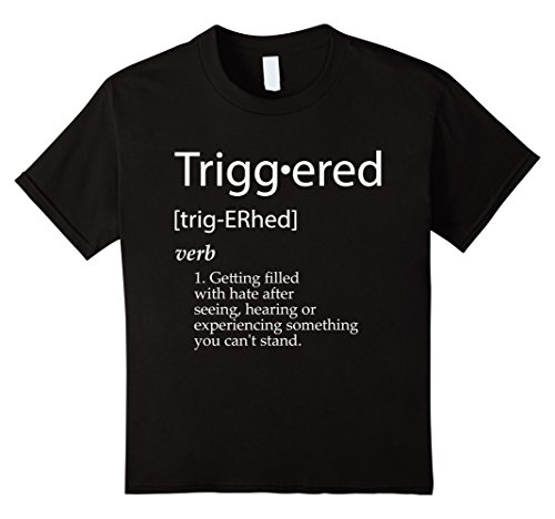 Kids Triggered Definition TShirt - Funny Meme Definitions - GIFT 12 Black