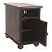 Signature Design by Ashley Barilanni Chair Side End Table Dark Brown