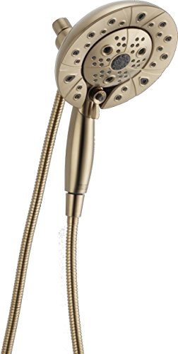 Delta 58480-CZ-PK In2ition H2Okinetic 5-Setting Two-in-One Handshower Showerhead with MagnaTite technology, Champagne Bronze