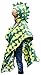 Birdy Boutique Car Seat Poncho for Kids – Safe to Use Over Seat Belts – Reversible Warm and Cozy Blanket – Easy on Easy Off and Doesn’t Impact Car Seat Performance – Green Dinosaur – One Size