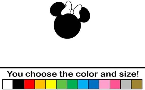 Minnie Mouse Vinyl Decal Sticker Disney WDW Decor Mickey Mouse Car Decal Laptop