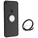 ICHECKEY Smart Phone Ring Holder Mirror Series Stylish 360° Adjustable Ring Stand Grip Mount Kickstand for iPhone 7/7 Plus, Galaxy S8/S8 Plus and Almost All Cases/Phones (Black)