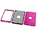 iPad Mini Case, iPad Mini 2 Case, iPad Mini 3 Case, iPad Mini Retina Case, BENTOBEN [Chevron] Shockproof Heavy Duty Hybrid Hard Full Body Protective Cover Case for iPad Mini 1/2/3 Retina, Rose Red
