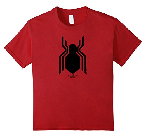 Kids Marvel Spider-Man Homecoming Official Logo Graphic T-Shirt 4 Cranberry