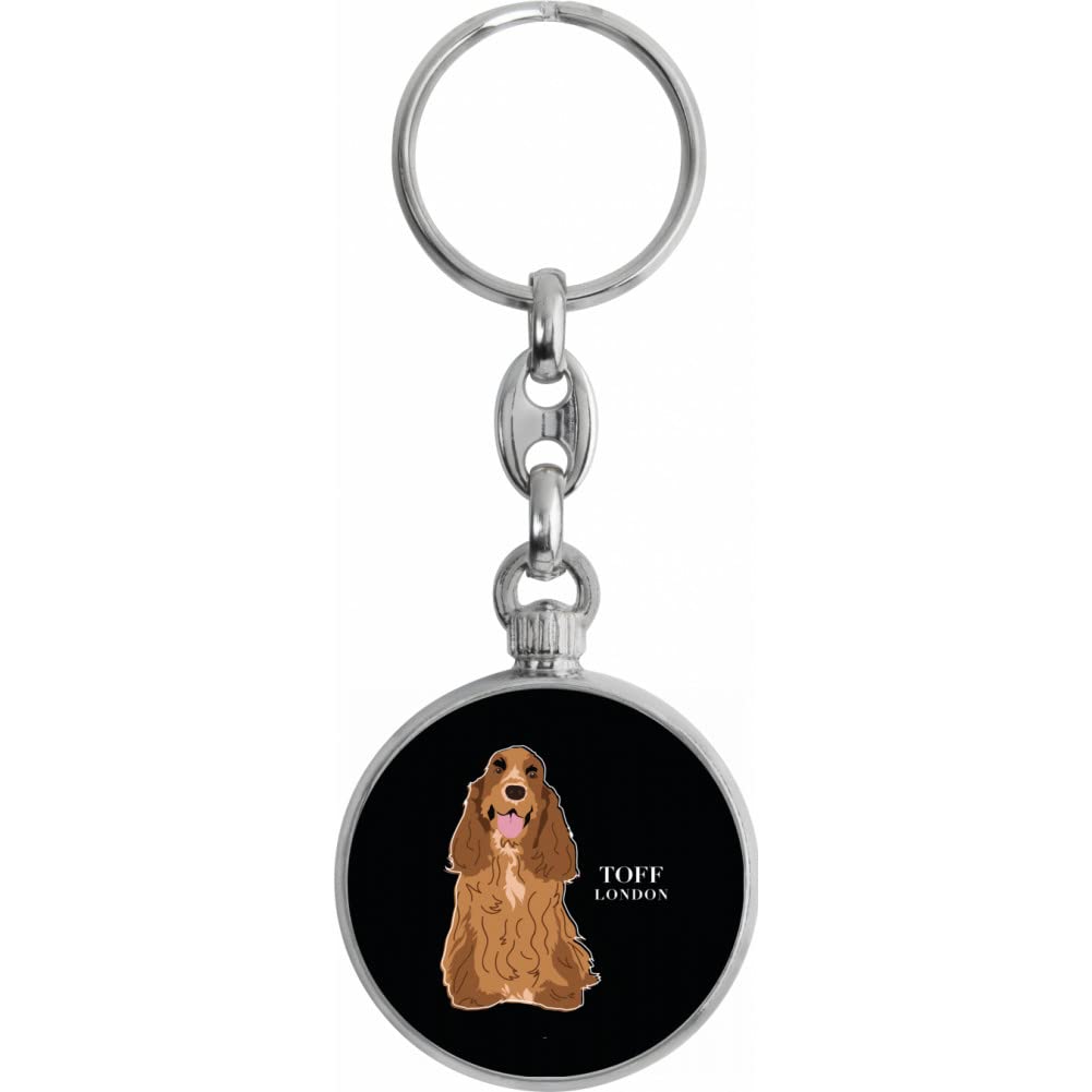 Toff London Brown Cocker Spaniel Dog Keyring