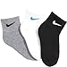 Nike Kids Swoosh Logo Quarter Cut Socks (3 Pairs)