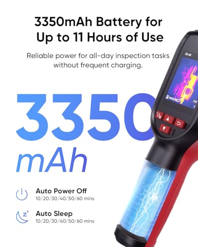 HIKMICRO D01 Thermal Camera, SuperScene Smart Scene Recognition, 240x240 Super Resolution, 96x96 IR Resolution Therma Imaging Camera, 3350mAh for 11hrs Battery Life, Photo and Video Recording, 50° FOV