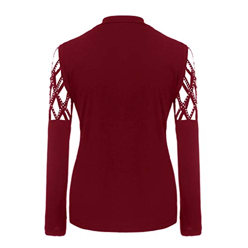 GOWOM Sexy Tops for Women Clothes for Women Kimonos for Women Womens Kimono Women Kimono Womens Kimonos Women Kimonos Womens Kimono White Kimono Cardigans for Women (WineRed,Large) - Thumbnail 4