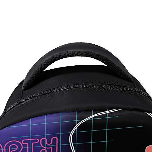 UMZONE Cool Casual Backpack Womens Convertible Crossbody Bag Messenger With Phoenix Printing (purple)