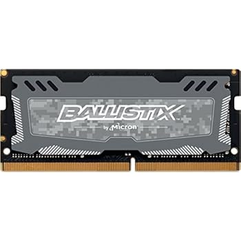 Crucial Ballistix Sport LT 2666 MHz DDR4 DRAM Laptop Gaming Memory Single 16GB CL16 BLS16G4S26BFSD (Gray)