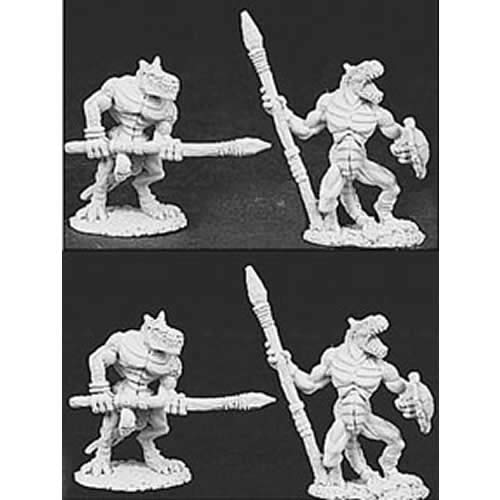 Lizard Men with Spears (4) (OOP)