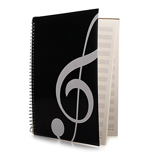 MUSE Musical Blank Sheet Music Music Manuscript Paper/Musicians Notebook/Composition Manuscript 50 Pages (Note Black)