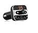 FM Transmitter Bluetooth Car Kit Music Player, SOONHUA Dual USB Car Charger Micro SD/TF Card USB Flash Drive Read Support Hands Free Call for iPhone Android Smartphone Tablet MP3 Player