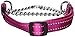 Reflective Nylon Choke Collar; Slip Show Obedience Training Gentle Choker for Medium Dogs, Pink