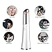 LANDWIND Eye Massager, Ionic Eyes Facial Heated Massager Wand with 42 ℃, USB Rechargeable, Dark Circle Remover, Eliminate Eye Bags & Puffy Eye FDA Certificate Safe (Silver White)