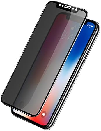 iPhone X Privacy Screen Protector, Newspoint Premium Privacy Anti-Spy Tempered Glass Screen Protector, [Bubble-Free] [Case-Friendly] Screen Protector for Apple iPhone X (Black)