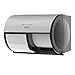 Compact 2-Roll Side-by-Side Coreless High-Capacity Toilet Paper Dispenser by GP PRO (Georgia-Pacific), Brushed Stainless, 56796, 10.1