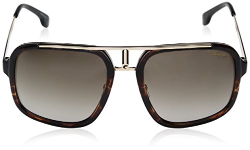 Carrera Men's Ca1004s Aviator Sunglasses, Havana Gold/Brown Gradient, 57 mm