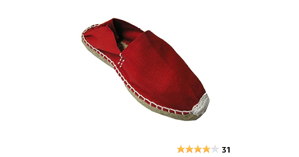 Alpargatas de Esparto Plana Made in Spain en Rojo : Amazon.es: Zapatos y  complementos