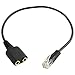 SuperWhole Headset Cable 2 X 3.5mm to RJ9 Jack Adapter Convertor PC Headset Telephone Using