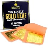 Edible Gold Leaf 24K by Barnabas Blattgold - Cake