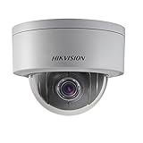 Hikvision DS-2DE3304W-DE 3MP Network Mini PTZ Repositionable Dome Camera POE 4X Optical Zoom H.264 Video Compression Format Outdoor Security Surveillance Camera ONVIF English Version (Can Be Upgrade)