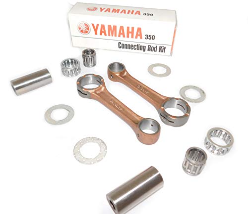 YAMAHA RD350 OEM CONNECTING ROD KIT WITH SMALL AND BIG END NEEDLE BEARINGS WITH GUDGEON PINS & WASHERS (2 KITS, ONE EACH FOR BOTH CYLINDERS) GUDGEON PINS RD 350 CAFE RACER 1973-75 US SPEC RD 350YPVS