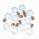 2ml Small Mini Glass Bottles Jars with Cork