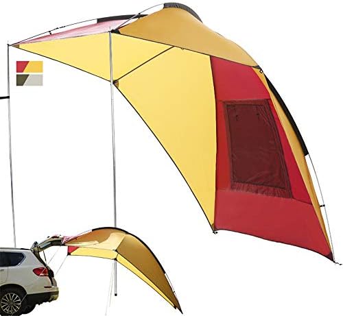 NOBLJX Trailer Awning, Portable Waterproof Car SUV Rear Tent, Cars Side Tentsun Shelter for Summer Family Camping Canopies, for 3-4 Persons
