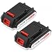 2 Pack LBXR20 Replace for Black & Decker 20 Volt Battery 2000mAh Max LBXR20 LB20 LBX20 LST220 LBXR2020-OPE LBXR20B-2 LB2X4020 Cordless Tool Batteries primary