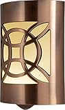 GE CoverLite LED Night Light, Plug-in, Dusk to Dawn Sensor, Home Decor, UL-Listed, Ideal for Kitchen, Bathroom, Bedroom, Office, Nursery, Hallway, 11332, 1 Pack, Oil Rubbed Bronze | Geometric