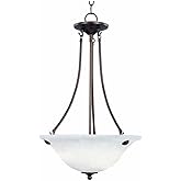 Maxim Malaga-3 Light Invert Bowl Pendant in Transitional style-16 Inches Wide by 24.5 inches high-Oil Rubbed Bronze Finish