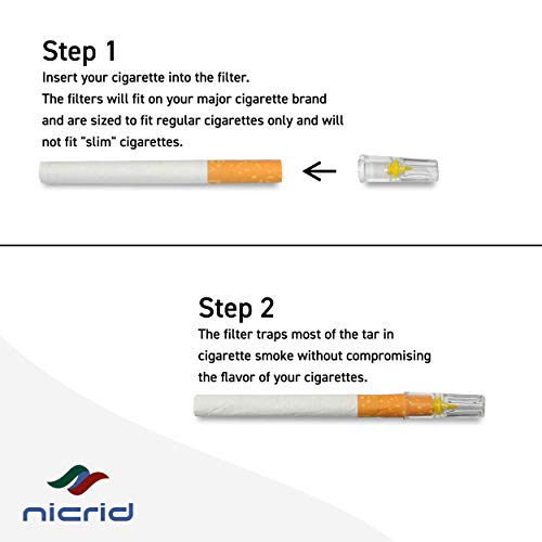 Nicrid 8 Hole Premium Disposable Cigarette Filters Advanced