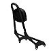 E-Most Detachable Driver Rider Backrest Sissy Bar Mount Set Rear Passenger Pad with Leather Back Rest Seat Pad Luggage Rack for 2014-2017 Yamaha Star Bolt XV950 XVS950