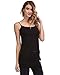 Lace Top Extender Layering Camisole with Extra-Long Sheer Lace Bottom (XXXL, Black)