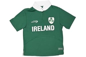 Lansdowne Green Ireland Shamrock Performance Short Sleeve Kids Rugby Shirt (1/2 Years)